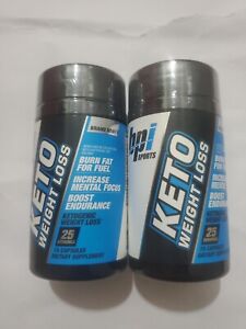 BPI Sports Keto Weight Loss Diet Supplement 75 Capsules Exp 05/2024 [Lot Of 2]