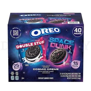 OREO Space Dunk & Double Stuf Sandwich Cookies Variety Pack (1.02 oz. 40 pack.)