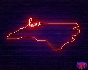 North Carolina Home Neon Sign 30” Wide