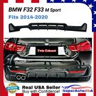 For 2014-2020 F32 BMW 435i 440i xDrive M Sport Rear Bumper Diffuser Twin Outlet