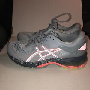 ASICS GEL-Kayano 26 Womens Size 7.5 Pink Coral Grey Running Shoes