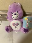 NEW Care Bears Share Bear Stuffed Plush Animal 2003 Purple Lollipops 8