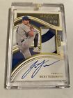 RICKY TIEDEMANN  2023 Panini Immaculate RC Auto Patch Relic 47/99  Blue Jays