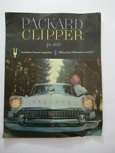 HUGE 1957 Packard Clipper Brochure Vintage Car Dealer Advertising
