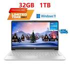 2024 HP 15 15.6“Touch Laptop Computer,Intel Core i3-1215U,32GB,1TB SSD US A