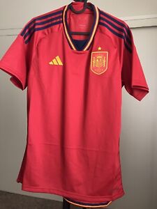 Adidas Spain Soccer Jersey 2022 WorldCup QATAR Red Men’s Size M # HL1970