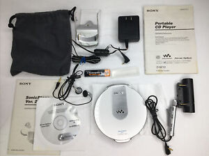 Sony Walkman D-NE10 Discman Cd Player W/Remote+Accessories, Tested!