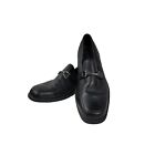 Mens Bostonian   Sz 10.5 Black Leather Slip On Loafer Dress Shoes