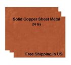 24 Ga Copper Sheet Metal, Choose Size from Variations ,available 14 Sizes