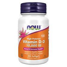 NOW FOODS Vitamin D-3 10,000 IU - 240 Softgels