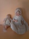 New ListingVintage Celluloid Baby Dolls In Crochet And Linen Outfits Larger Doll With Hair
