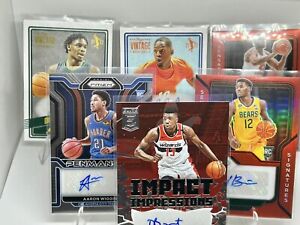 2020-22 NBA (6) Auto Basketball Card Lot. On Card-Rookies-SP’s-Color