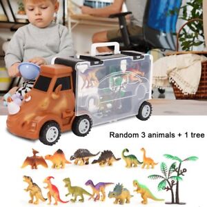 Dinosaur Truck Toy Transport Carrier Car Set Pull Back Dinosaur Car Boys Gifts