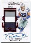 2021 Panini Flawless Jason Witten Autograph Ruby 3 Color Patch Auto #/10