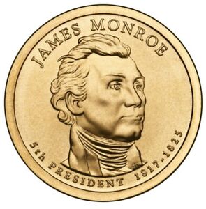 2008 P James Monroe Presidential Dollar Uncirculated US Mint