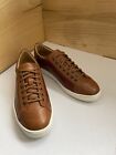 Santoni men's brown leather sneakers /shoes/crocodile /made in Italy / 42EU/ 9US