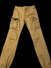 Superdry Pants Mens Small S Faded Beige The Rookie Cargo Jogger Stretch Casual