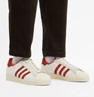 Adidas Superstar 82 Men Casual Retro Shoe White Red Premium Athletic Sneaker