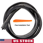 1.6M Car Dashboard Gap Filling Sealing Strip Accessories Rubber Carbon Fiber x1 (For: More than one vehicle)