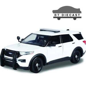 MOTORMAX 2022 FORD POLICE INTERCEPTOR UTILITY 1/24 UNMARKED WHITE 76988