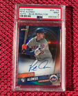 PETE ALONSO 2019 Topps Finest RC On Card Auto Blue Refractor #/150 PSA 9 Rookie