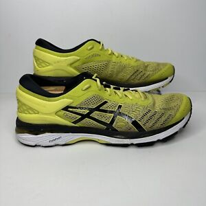 Asics Gel-Kayano 24 Running Shoes Mens Size 13 Yellow Athletic Sneaker T749N