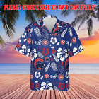 [SALE]chicago cubs hawaiian shirt, aloha, tropical flowers, t- shirt, beach, mlb