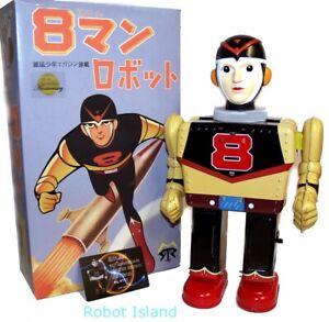 8th Man Robot Tin Toy Yonezawa Eighth ManStyle Limited 200 Black