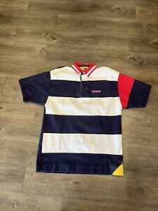 Vintage Sailing Tommy Hilfiger Polo Shirt Striped Usa Hiphop Used Large Kith M