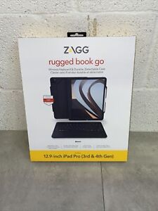 NEW- ZAGG Rugged Book Go Keyboard for 12.9