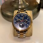 EUC AUTHENTIC FOSSIL AIRLIFT SILVER & ROSE GOLD MULTIFUNCTION MEN'S BQ2632 WATCH