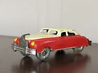1940’s 50’s Tin Friction Red Fastback Car Litho Japan 4” Coupe ?Manufacturer?