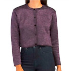 NWT ZARA Purple Shimmer Cropped Cardigan, Size L