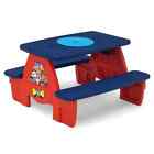 PAW Patrol Picnic Table with Block Baseplate & Cupholders