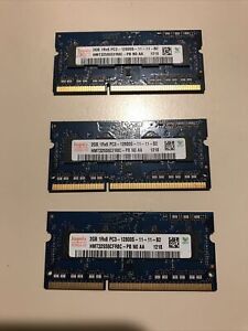 Hynix 6GB RAM - 1Rx8 PC3-12800S-11-11-B2 - Laptop RAM - 3x 2GB Sticks