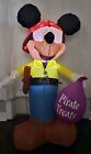 Gemmy Halloween 3.5ft Disney Mickey Mouse Pirate Treats Airblown Inflatable Rare