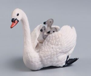 White Swan Bird Animal Toy PVC Action Figure Doll Kids Toys Party Gifts