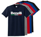 Benelli Italian Motorcycles Biker New LOGO USA T Shirt mes's size USA S-3XL