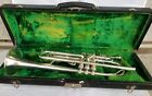 1928 G.C.Conn satin-finish silver plate Trumpet S.N.254590 Functional Case Exc.