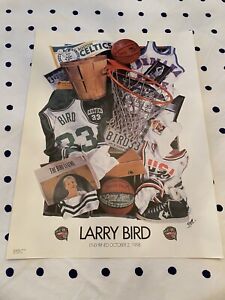 LARRY BIRD 1998 ENSHRINEMENT HALL OF FAME POSTER PRINT BOSTON CELTICS 18x24 NBA