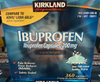Kirkland Signature Ibuprofen 200 mg. Pain Reliever/Fever Reducer 360 Liquid Gel