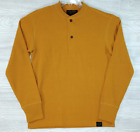 Filson Garment Shirt XS Long Sleeve 2 Button Waffle Knit Henley Buckthorn Brown