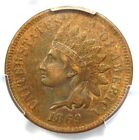 1869 Indian Cent 1C - Certified PCGS AU Detail - Rare Key Date Penny!