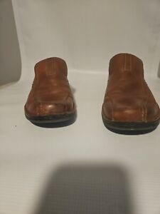 Clark Mens dress shoes brown size 11 Slip ons, casual Holidays