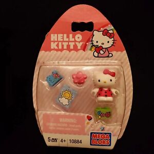 New Hello Kitty Mega Bloks LADYBUG 10884 5 PCS Toy Building Blocks Figure Kids