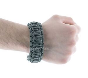 (2) 550 Paracord Survival Bracelet Cobra Army Green Camping Military Tactical