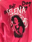 Selena Quintanilla Sweater Hoodie Jacket Size Medium Pink Bidi Bidi Bom Bom NEW