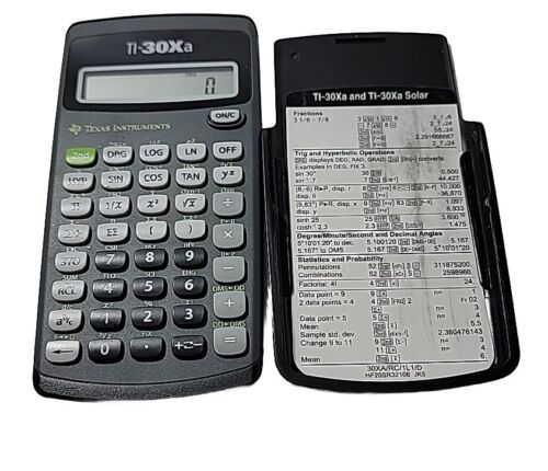 Texas Instruments TI-30XA Scientific Calculator Works Tested