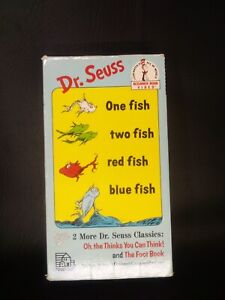 Dr. Seuss One Fish Two Fish Red Fish Blue Fish Plus two more VHS