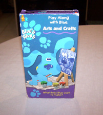 Blue’s Clues Arts & Crafts (VHS, 1998) Nick Jr Nickelodeon Play Along With Blue